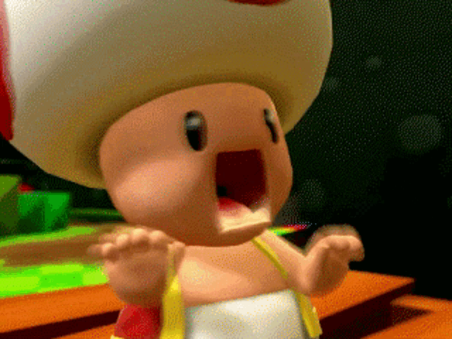 Toad screaming into the void